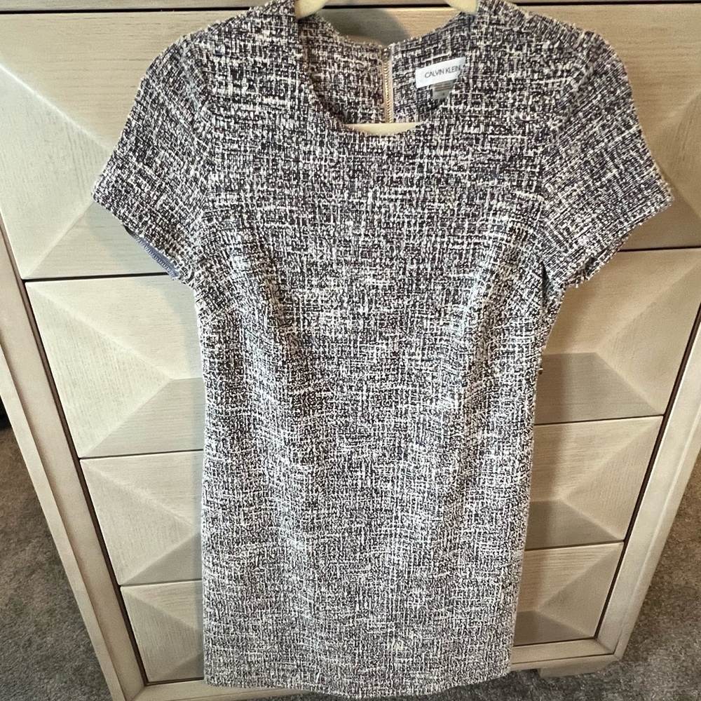 Calvin Klein Tweed Short Sheath Dress size 4